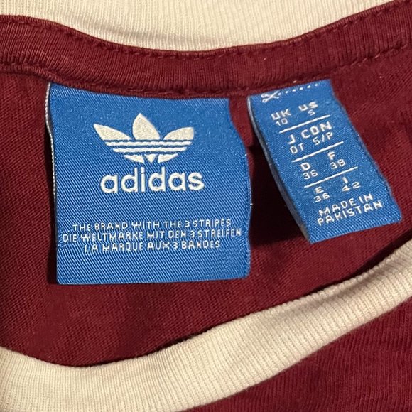 Red Adidas Tee Shirt - Picture 2 of 3
